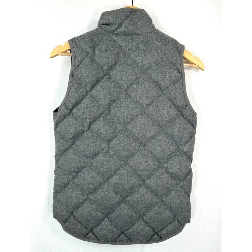 J.Crew down feather quilted vest‎ equestrian preppy sz XXS - Picture 3 of 7